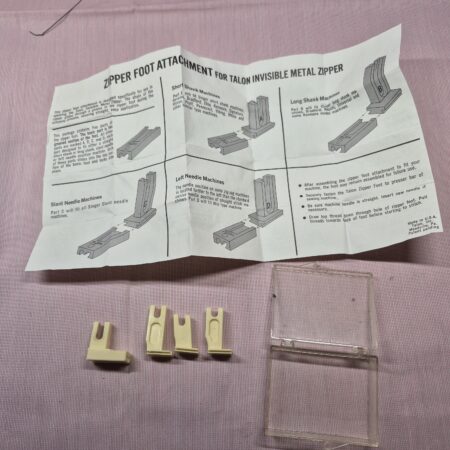 foot attachment for Talon invisible metal zipper