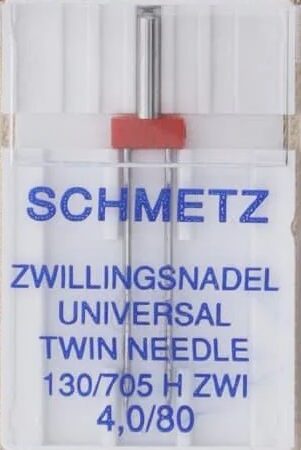 Twin Needle, Schmetz (1 pk) 40/80