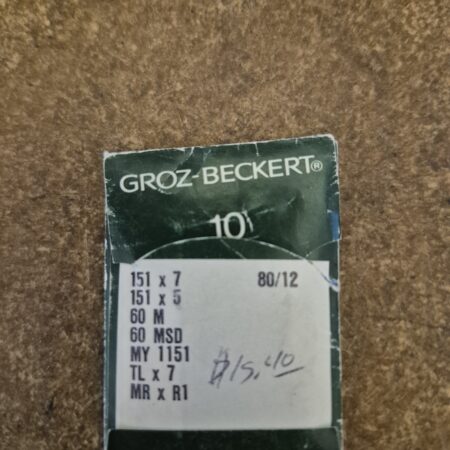 Groz‑Beckert 151X7, 151X5, 60M, 60MSD MY 1151 TLx7 MRxR1 80/12 Needles