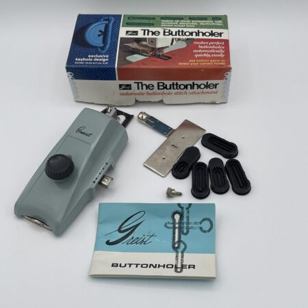 Greist Low Bar Buttonholer Model #6 - With Original Box and instructions