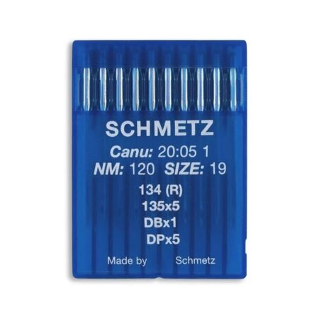 Schmetz Regular Point Industrial Machine Needles - Size 19 - 134 (R), 135x5, DPx5, DBx1 - 10/Pack